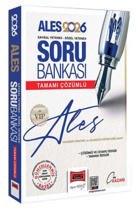 2026 ALES VIP Sayısal-Sözel Yetenek Tamamı Çözümlü Soru Bankası Yargı Yayınları