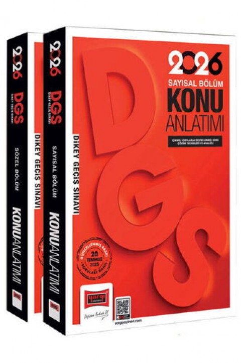 2026 DGS Sayısal-Sözel Yetenek Konu Anlatımlı Modüler Set (2 Cilt) Yargı Yayınları