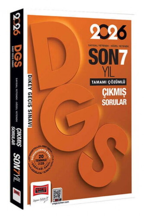 2026 DGS Sayısal-Sözel Yetenek Son 7 Yıl Çıkmış Sorular Yargı Yayınları