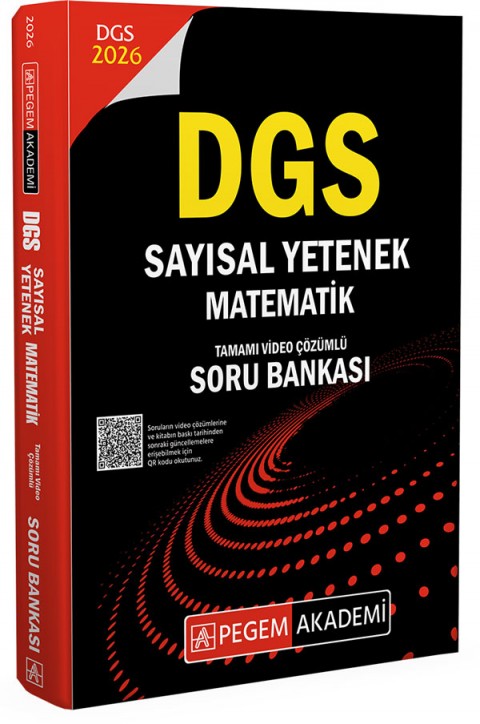 2026 DGS Sayısal Yetenek Matematik Tamamı Video Çözümlü Soru Bankası Pegem Yayıncılık