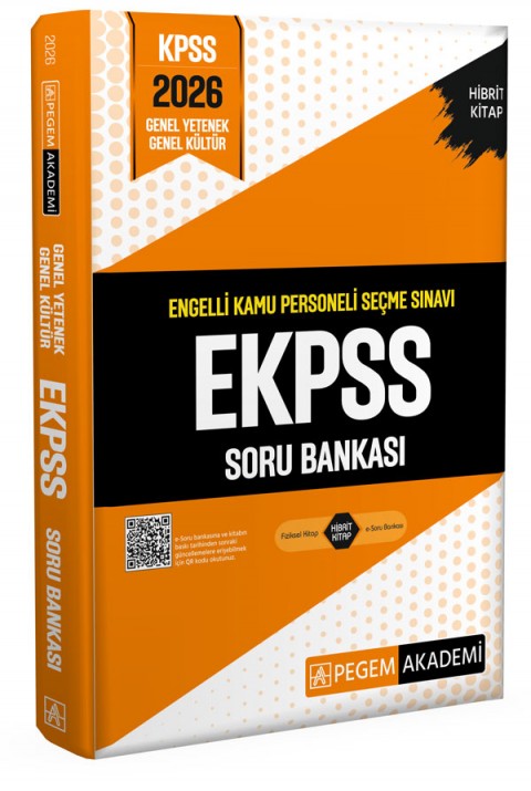2026 E-KPSS Engelli Kamu Personeli Seçme Sınavı Soru Bankası Pegem Akademi Yayıncılık
