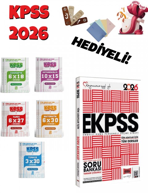 2026 EKPSS Çözümlü Soru Bankası ve Deneme Seti 6 Kitap Bigelio ve Yargı Yayınları