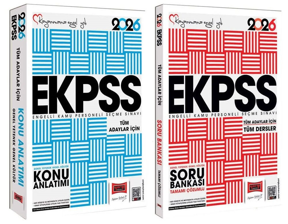 2026 EKPSS Konu + Soru Bankası 2 li Set Yargı Yayınları