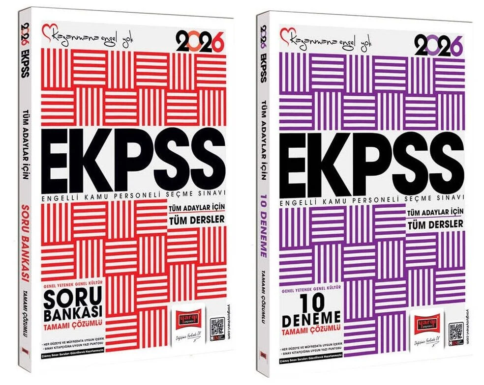 2026 EKPSS Soru Bankası + 10 Deneme 2 li Set Yargı Yayınları