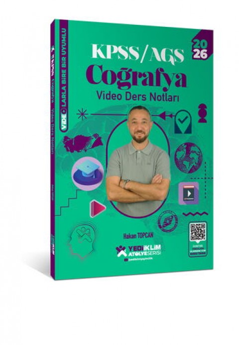 2026 KPSS Atölye Genel Kültür Coğrafya Video Ders Notları Yediiklim Yayınları