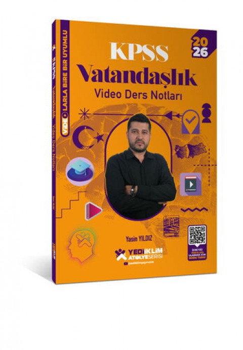 2026 KPSS Atölye Serisi Genel Kültür Vatandaşlık Video Ders Notları Yediiklim Yayınları