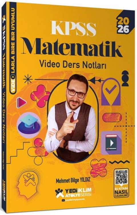 2026 KPSS Atölye Serisi Genel Yetenek Matematik Video Ders Notları Yediiklim Yayınları