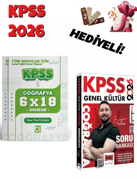 2026 KPSS Coğrafya Çözümlü Soru Bankası ve Deneme Seti 2 Kitap Bigelio ve Yargı Yayınları