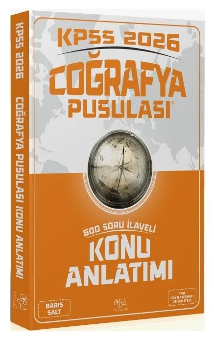 2026 KPSS Coğrafya Pusulası Konu Anlatımı - Barış Salt CBA Yayınları