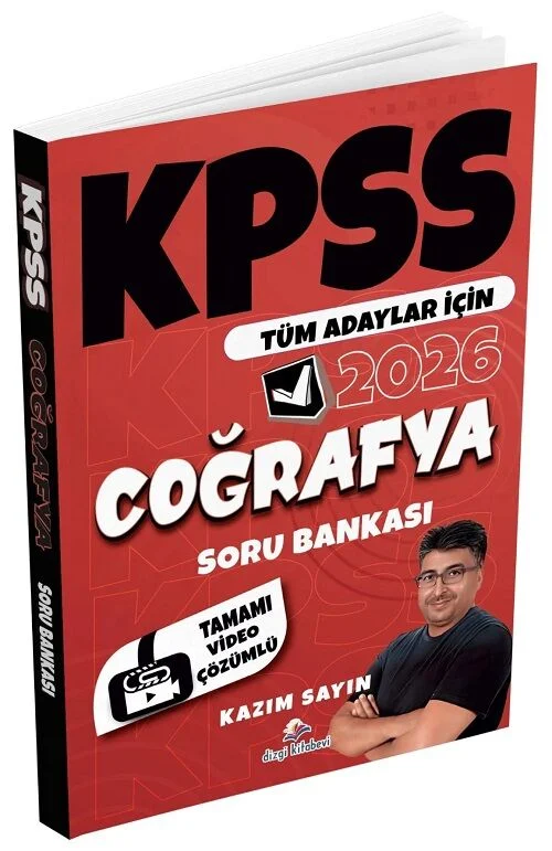 2026 KPSS Coğrafya Soru Bankası Çözümlü - Kazım Sayın Dizgi Kitap Yayınları