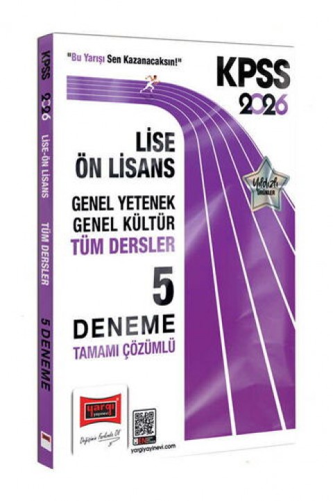 2026 KPSS GK-GY Lise Ön Lisans Tüm Dersler Tamamı Çözümlü 5 Deneme Yargı Yayınları