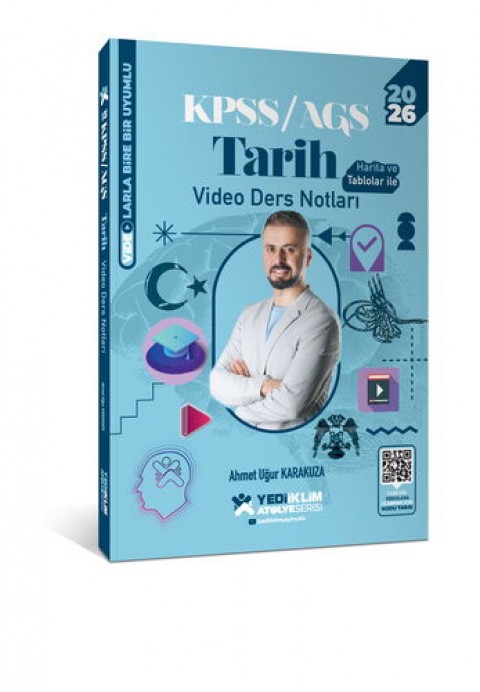 2026 KPSS Genel Kültür Atölye Tarih Video Ders Notları Yediiklim Yayınları