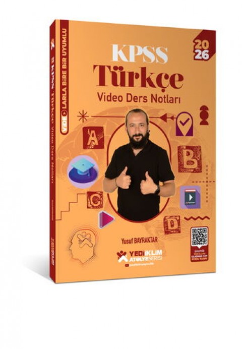 2026 KPSS Genel Yetenek Atölye Serisi Türkçe Video Ders Notları Yediiklim Yayınları
