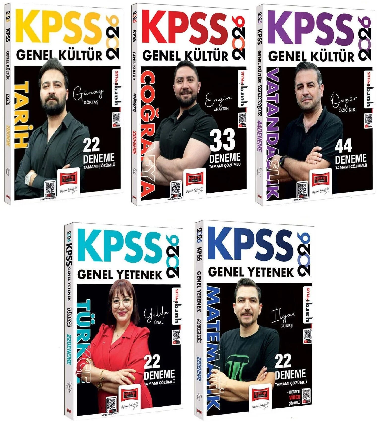 2026 KPSS Genel Yetenek Genel Kültür 143 Deneme 5 li Set Yargı Yayınları