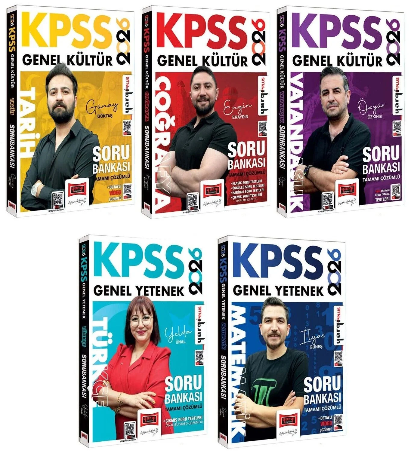 2026 KPSS Genel Yetenek Genel Kültür Soru Bankası 5 li Set Yargı Yayınları