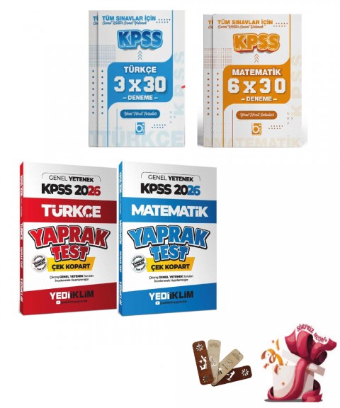 2026 KPSS Genel Yetenek Tüm Dersler Deneme ve Yaprak Test Seti Yediiklim ve Bigelio Yayıncılık