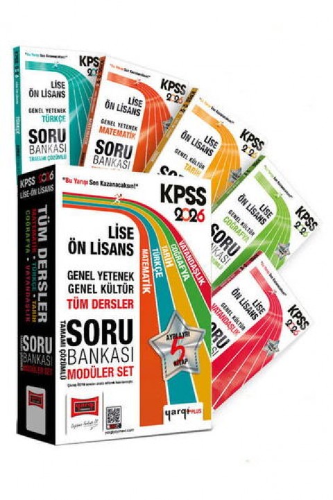 2026 KPSS Lise Ön Lisans Soru Bankası Modüler Set Çözümlü Yargı Yayınları