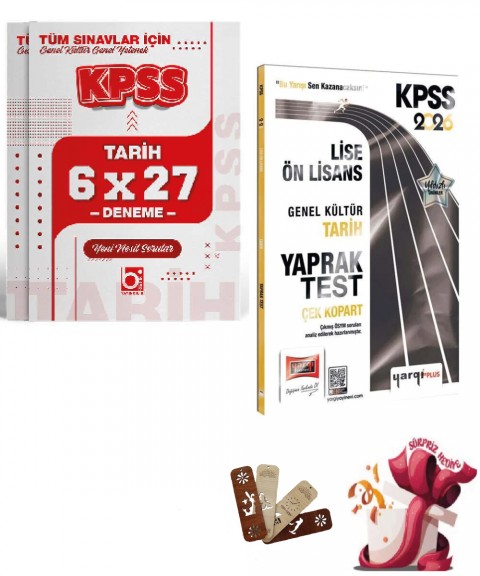 2026 KPSS Lise Ön Lisans Tarih Yaprak Test ve Deneme Seti Yargı ve Bigelio Yayıncılık