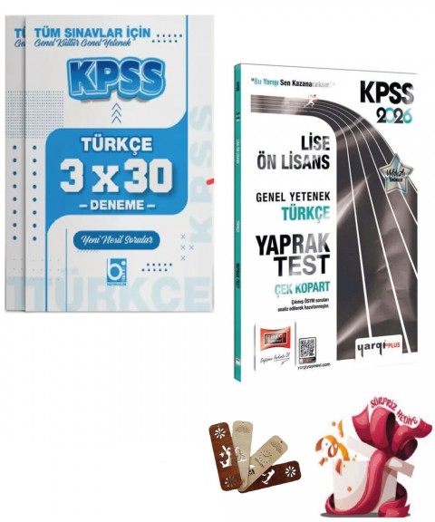 2026 KPSS Lise Ön Lisans Türkçe Yaprak Test ve Deneme Seti Yargı ve Bigelio Yayıncılık