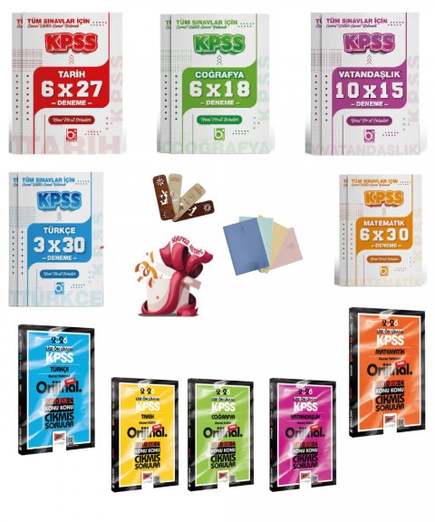 Yargı 2026 KPSS Lise-Önlisans GK-GY Orijinal 2010-2024 Konu Konu Çıkmış Sorular ve Deneme Seti Yargı ve Bigelio Yayıncılık