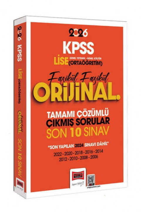 2026 KPSS Lise-Ortaöğretim GK-GY Fasikül Fasikül Orijinal Tamamı Çözümlü Çıkmış Son 10 Sınav Yargı Yayınları