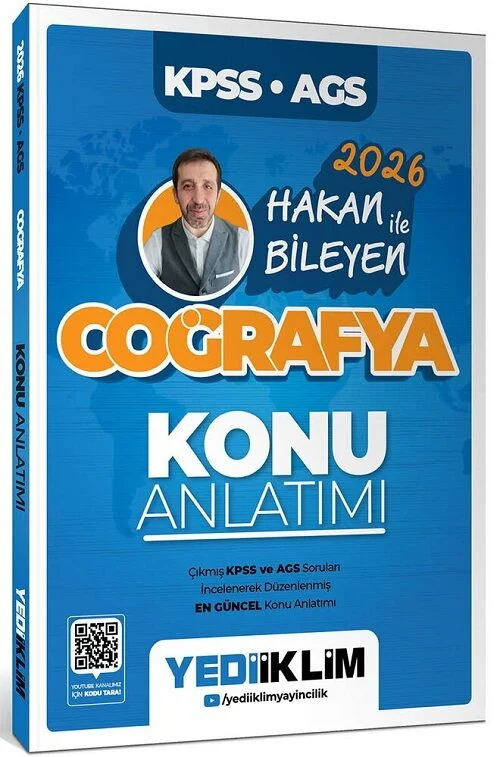 2026 KPSS MEB-AGS Coğrafya Konu Anlatımı - Hakan Bileyen Yediiklim Yayınları