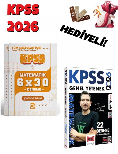 2026 KPSS Matematik 22 + 6 Deneme Seti 2 Kitap Bigelio ve Yargı Yayınları