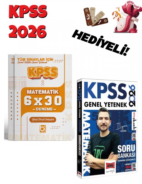 2026 KPSS Matematik Çözümlü Soru Bankası ve Deneme Seti 2 Kitap Bigelio ve Yargı Yayınları