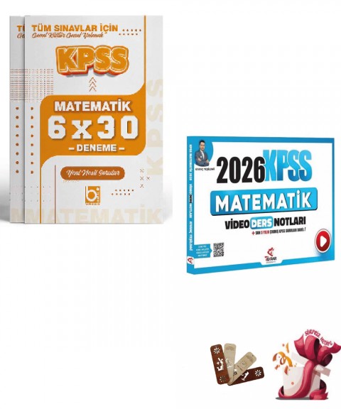 2026 KPSS Matematik Deneme ve Video Ders Notları seti Tekrar Akademi ve Bigelio Yayıncılık