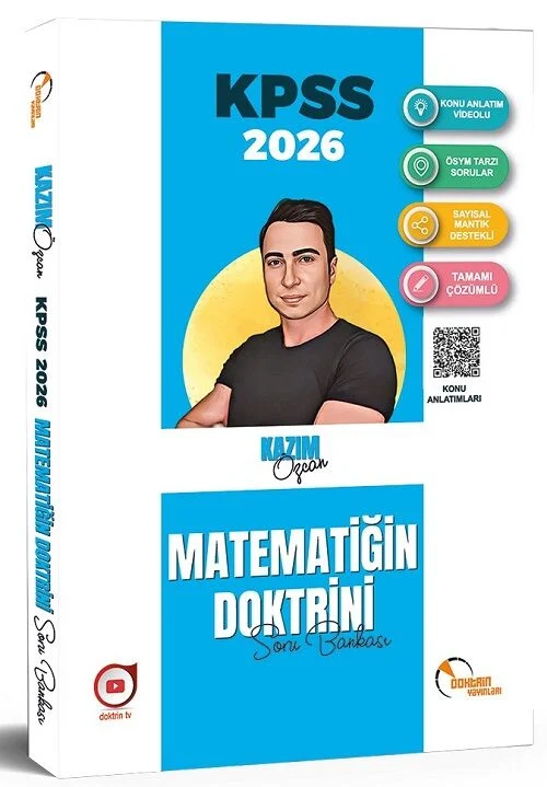 2026 KPSS Matematik Doktrini Soru Bankası Çözümlü - Kazım Özcan Doktrin Yayınları