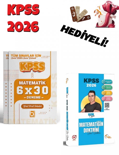 2026 KPSS Matematik Doktrini Soru Bankası ve Deneme Seti 2 Kitap Bigelio ve Doktrin Yayınları