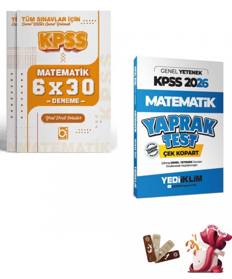 2026 KPSS Matematik Yaprak Test ve Deneme Seti Yediiklim ve Bigelio Yayıncılık