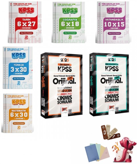 Yargı 2026 KPSS Ortaöğretim Önlisans GK-GY Orijinal 2010-2024 Konu Konu Çıkmış Sorular ve Deneme Seti Yargı ve Bigelio Yayıncılık