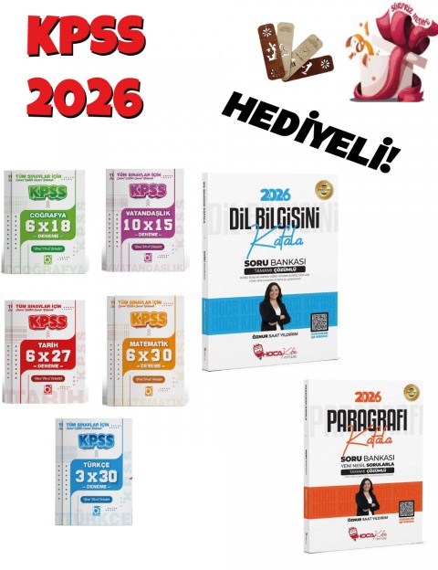 2026 KPSS TYT ALES DGS Paragrafı + Dil Bilgisi Kafala Soru Bankası ve GK-GY Deneme Seti Bigelio ve Hoca Kafası Yayınları