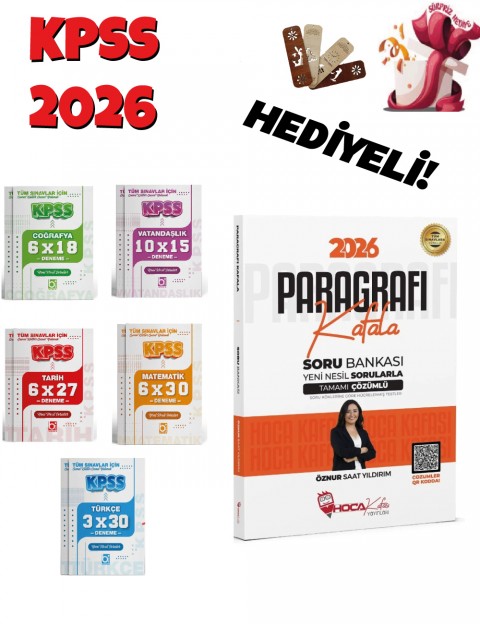 2026 KPSS TYT ALES DGS Paragrafı Kafala Soru Bankası ve Deneme Seti 6 Kitap Bigelio ve Hoca Kafası Yayınları