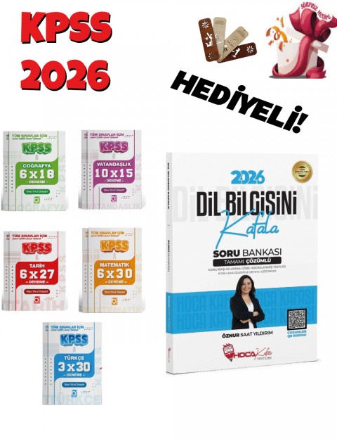 2026 KPSS TYT Dil Bilgisini Kafala Soru Bankası ve GY-GK Deneme Seti 6 Kitap Bigelio ve Hoca Kafası Yayınları