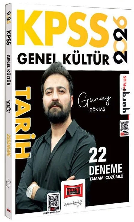 2026 KPSS Tarih 22 Deneme Çözümlü - Günay Göktaş Yargı Yayınları