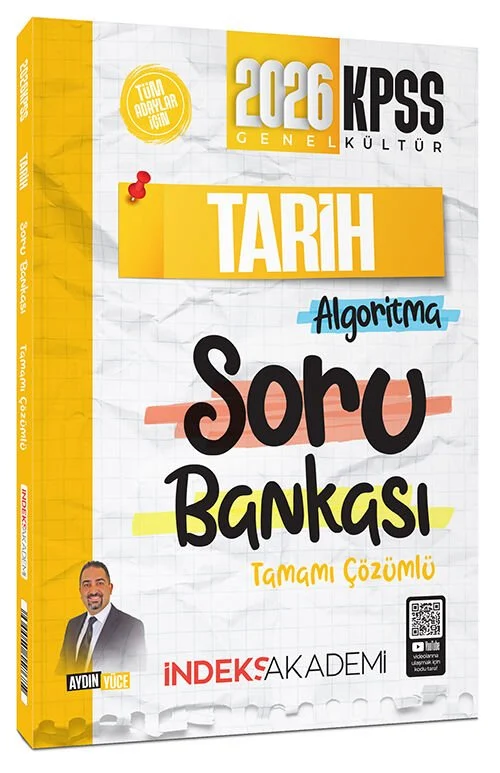 2026 KPSS Tarih Algoritma Soru Bankası Çözümlü - Aydın Yüce İndeks Akademi Yayıncılık