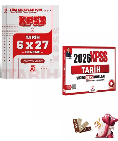 2026 KPSS Tarih Deneme ve Video Ders Notları seti Tekrar Akademi ve Bigelio Yayıncılık