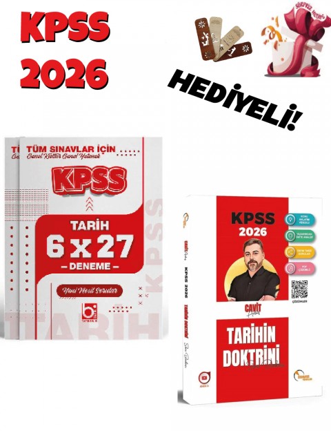 2026 KPSS Tarihin Doktrini Soru Bankası ve Deneme Seti 2 Kitap Bigelio ve Doktrin Yayınları
