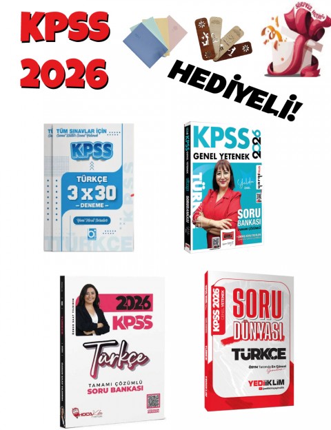 2026 KPSS Tüm Sınavlar İçin Türkçe Muhteşem 4 lü Set Bigelio Yayıncılık