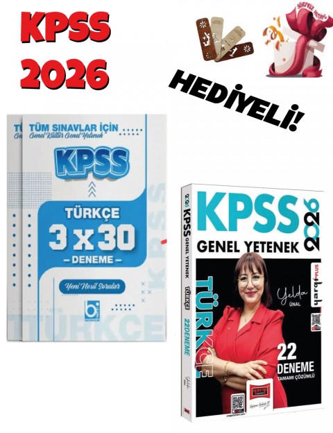 Yargı 2026 KPSS Türkçe 22 + 3 Deneme Seti 2 Kitap Bigelio ve Yargı Yayınları