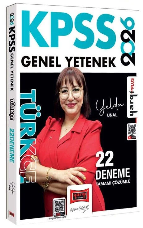 2026 KPSS Türkçe 22 Deneme Çözümlü - Yelda Ünal Yargı Yayınları