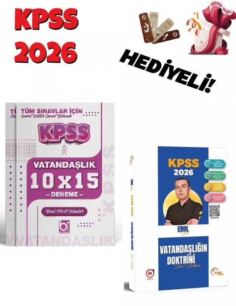 2026 KPSS Vatandaşlığın Doktrini Soru Bankası ve Deneme Seti 2 Kitap Bigelio ve Doktrin Yayınları