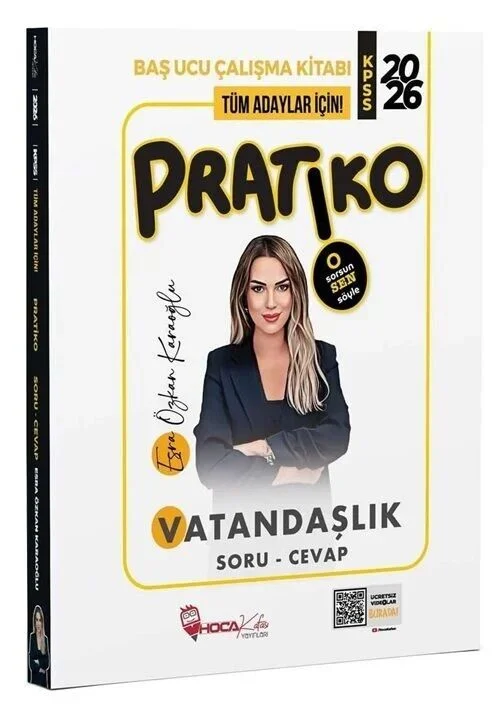 2026 KPSS Vatandaşlık Pratiko Soru Cevap Çalışma Kitabı - Esra Özkan Karaoğlu Hoca Kafası Yayınları
