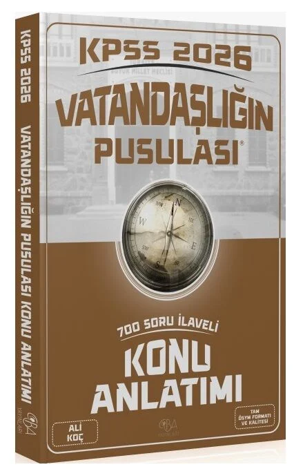 2026 KPSS Vatandaşlık Vatandaşlığın Pusulası Konu Anlatımı - Ali Koç CBA Yayınları