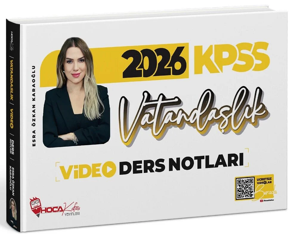2026 KPSS Vatandaşlık Video Ders Notları - Esra Özkan Karaoğlu Hoca Kafası Yayınları