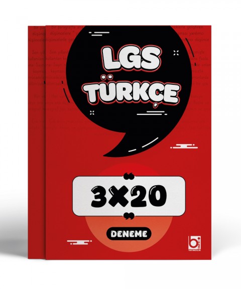 2026 LGS 8. Sınıf Türkçe 3 x 20 Deneme Sınavı Bigelio Yayıncılık