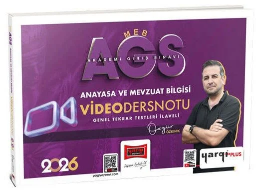2026 MEB-AGS Anayasa ve Mevzuat Bilgisi Video Ders Notu - Özgür Özkınık Yargı Yayınları