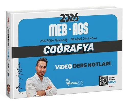 2026 MEB-AGS Coğrafya Video Ders Notları - Akın Arslan Hoca Kafası Yayınları